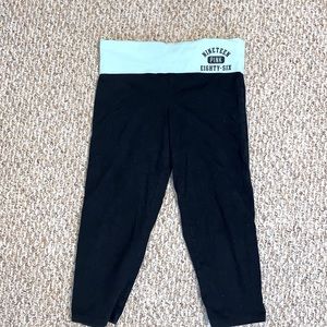 Pink Cropped Yoga Leggings